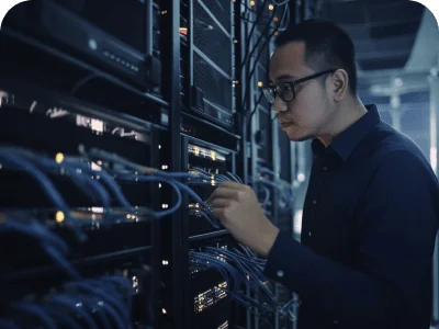 Business software planning dashboard with connected systems